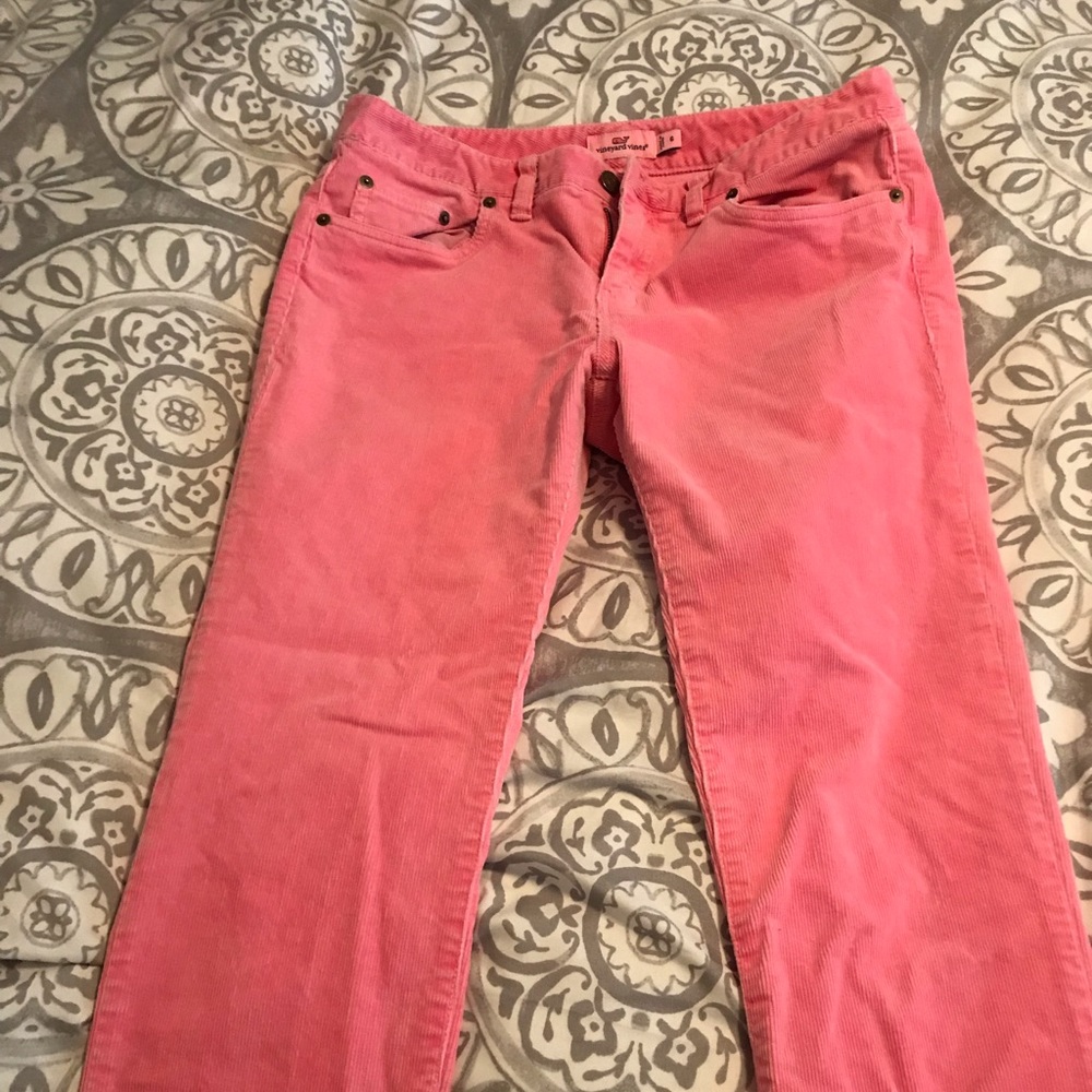 Vineyard Vines pink corduroys